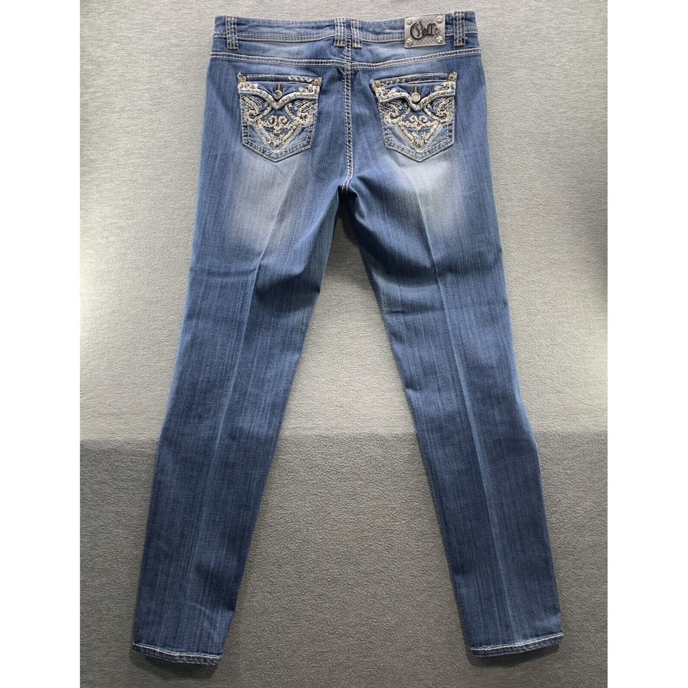 Cello Women's Blue Denim Embellished Jeans Size 20 (A7)
